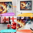 thumbnail image 5 of JYLMOOD DIY Animal Paint by Number for Adults, Easy Painting by Numbers for Gift Home Wall Decor 16x20in without Frame, Colored Canvas - Phoenix, 5 of 6