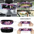 thumbnail image 6 of Yuyamidu Pink Butterfly Car Front Seat Cover Set 12 PCS Flower Bucket Seat Covers Armrest Pad Steering Wheel Cover Seat Belt Pads Trash Can Air Vent Pocket Rearview Mirror Cover Cup Mat Keychain, 6 of 7