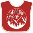 thumbnail image 3 of Inktastic Yellowstone National Park Mountains Boys or Girls Baby Bib, 3 of 4