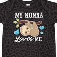 thumbnail image 4 of Inktastic My Nonna Loves Me with Sloth and Hearts Boys or Girls Baby Bodysuit, 4 of 5