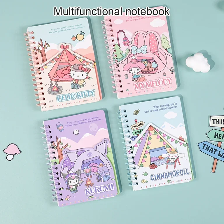 ❤kuromikeさま❤NoteMakingEnergy❤ Sanrio 092126 B6 Ring Notebook, Kuromi, Kuromi, 7.2 x 5.3 x