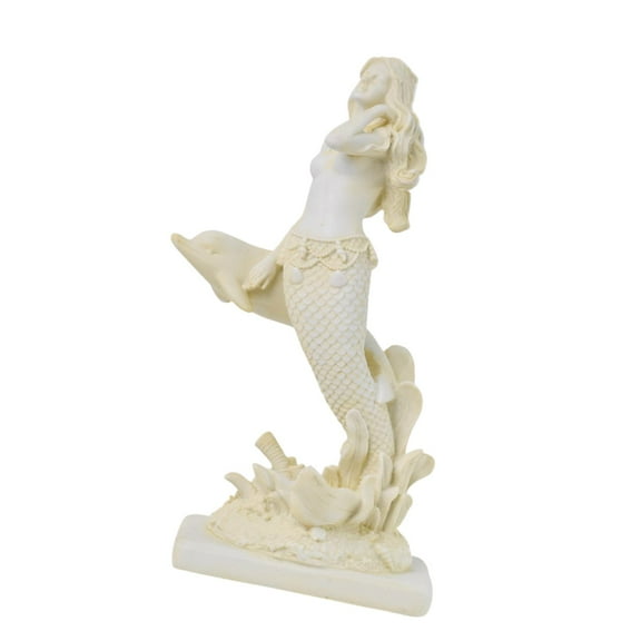 CarpNettore Mermaid Statue Sculpture Collectible Gift Art Work Creative Centerpiece Tabletop