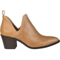 thumbnail image 2 of Women's Journee Collection Terri Ankle Bootie Tan Faux Leather 7.5 M, 2 of 4