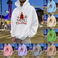 thumbnail image 5 of Letdown Vintage Merry Christmas Fashioned Christmas Sweatshirt for Men, Novelty Graphic Sweatshirts Hoodie Drawstring Pullover Hoodie with Pocket Funny Holiday Hooded Sweatshirt (Khaki-01,S), 5 of 5