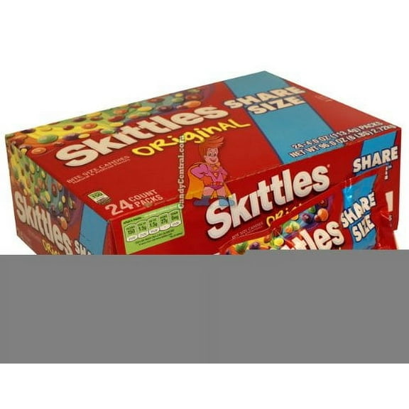 Skittles Tear N Share Original Candy, 4 oz - Case of 144