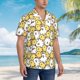 thumbnail image 3 of Fotbe Cartoon Chicken Camisa Hawaiana para Hombre Unisex – Camisa Casual de Verano con Botones de Manga Corta de Algodón y Lino,Medium, 3 of 7