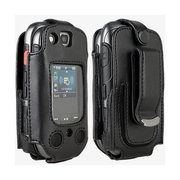 New OEM Verizon Fitted Leather Case with Belt Clip For Samsung Convoy 3