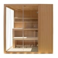 thumbnail image 5 of ALEKO STHE4INNY Canadian Hemlock 4-6 Person Indoor Wet Dry Sauna with 4.5 kW UL Heater, 5 of 22