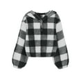 thumbnail image 2 of Hoodies for Girls Youth Long Sleeve Oversized Hooded Sweatshirts Cute Trendy Plain Preppy Pullover Tops Fall Clothes,6-12 Months 12-24 Months 2t 3t 4t 5t 6t 7t 8t 9t Children Black 7-8 Years, 2 of 7