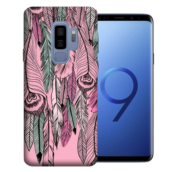 MUNDAZE For Samsung Galaxy S9 Plus Wild Feathers Design TPU Gel Phone Case Cover