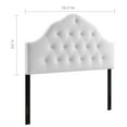 thumbnail image 3 of Modway Sovereign King Diamond Tufted Performance Velvet Headboard in White, 3 of 7