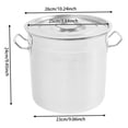 thumbnail image 5 of Stainless Steel Pot, 12.68 Quart Large Cooking Pot with Lid Stockpot Heavy Duty Pasta Pot Grade Soup Pot Induction Stew Pot for All Stoves, Store Fruit, Vegetable, Food, Dishwasher Safe, 5 of 9