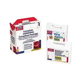 First Aid Kit for 50 People, 229 Pieces, ANSI/OSHA Compliant, Plastic Case