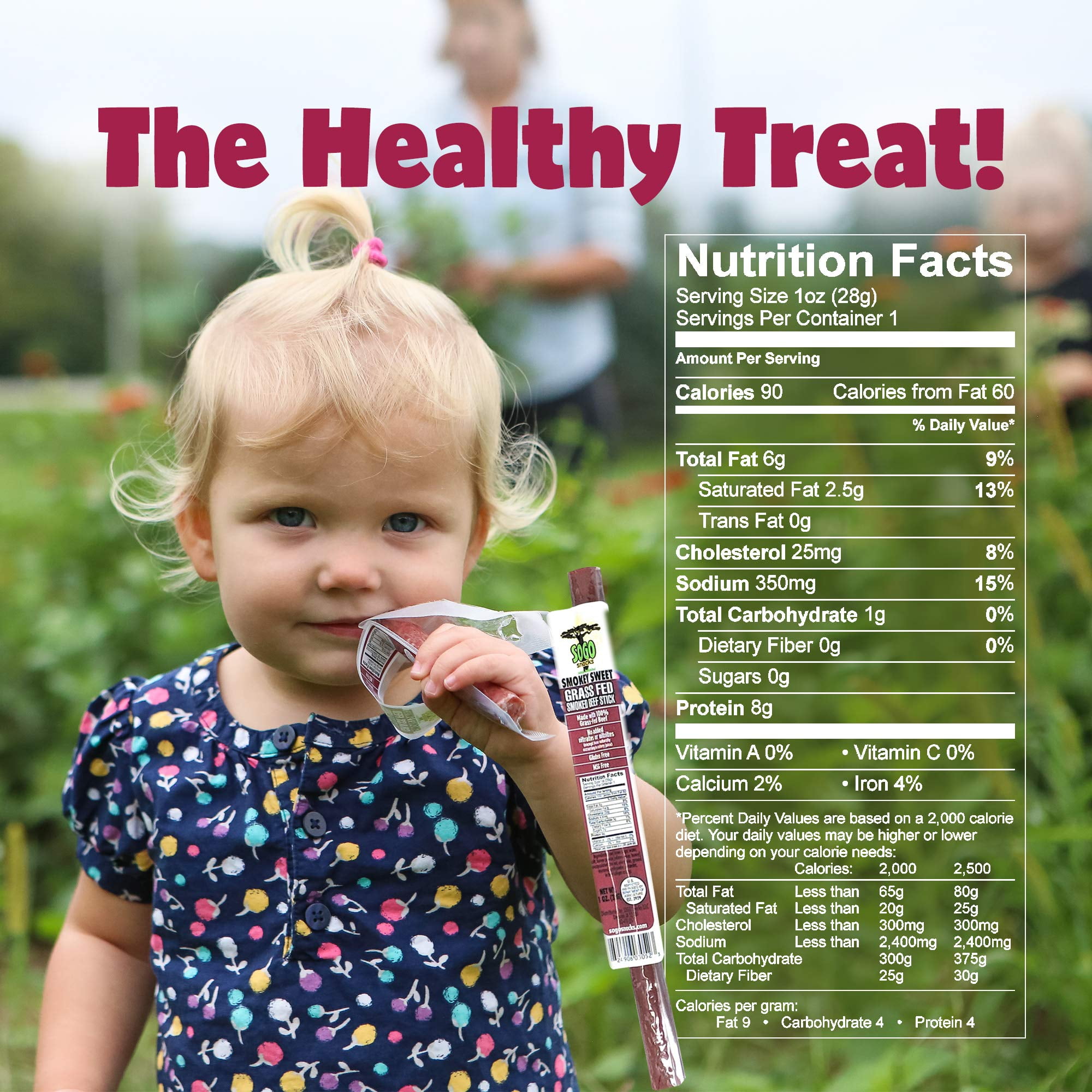 100% Grass-Fed, Paleo, Whole30 and Keto Friendly Beef Sticks: MSG, Gluten and Soy Free, Never Given Antibiotics or Hormones (Smokey Sweet Flavor, 72-Count, 1-oz Stick)