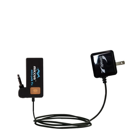 Gomadic Intelligent Compact AC Home Wall Charger suitable for the Miccus Mini-jack RJ/TX - High output power with a convenient, foldable plug design -
