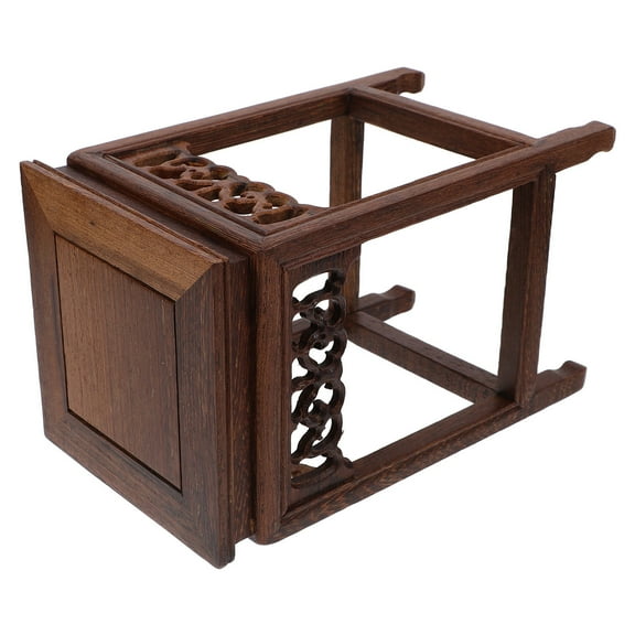 LOLIPPYY Brown Wooden Plant Stand for Decoration MultiPurpose Flower Pot Holder with Large Capacity 30 x 30 x 30 cm
