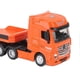 thumbnail image 3 of Alloy Engineering Flatbed Trailer Toy 1: 50 Trailer Toys For Kids Over 8 Years Old Static Model Orange, 3 of 4