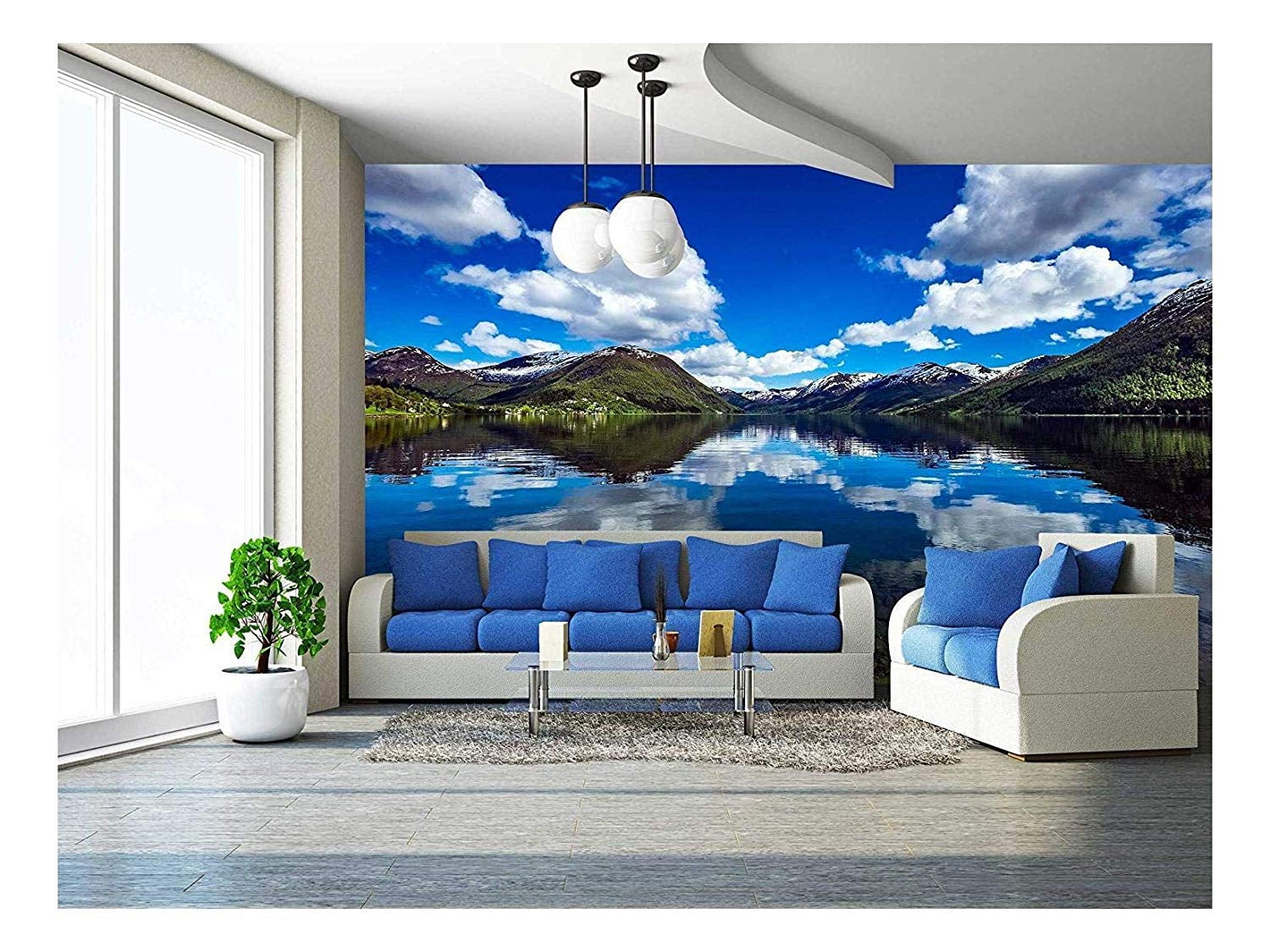 wall26 Beautiful Nature Norway Natural Landscape. Removable Wall Mural SelfAdhesive Large