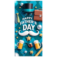 thumbnail image 3 of Decorative Design Happy Father's Day Banner Colorful Pattern Beer Mugs Mustache Stars for Father's Day Celebration Family Gathering Indoor Decoration, 3 of 7