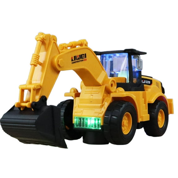 BESTSKY Toy Cars,Electric Omni-Directional Wheels Excavator Toy,Multi-Jointed Movable Parts Kids Toys Boys 6-8,Style 1