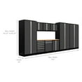 thumbnail image 4 of NewAge Products Pro Series Platinum 10 Piece Cabinet Set, Heavy Duty 18-Gauge Steel Garage Storage System, LED Lights Included, 4 of 7