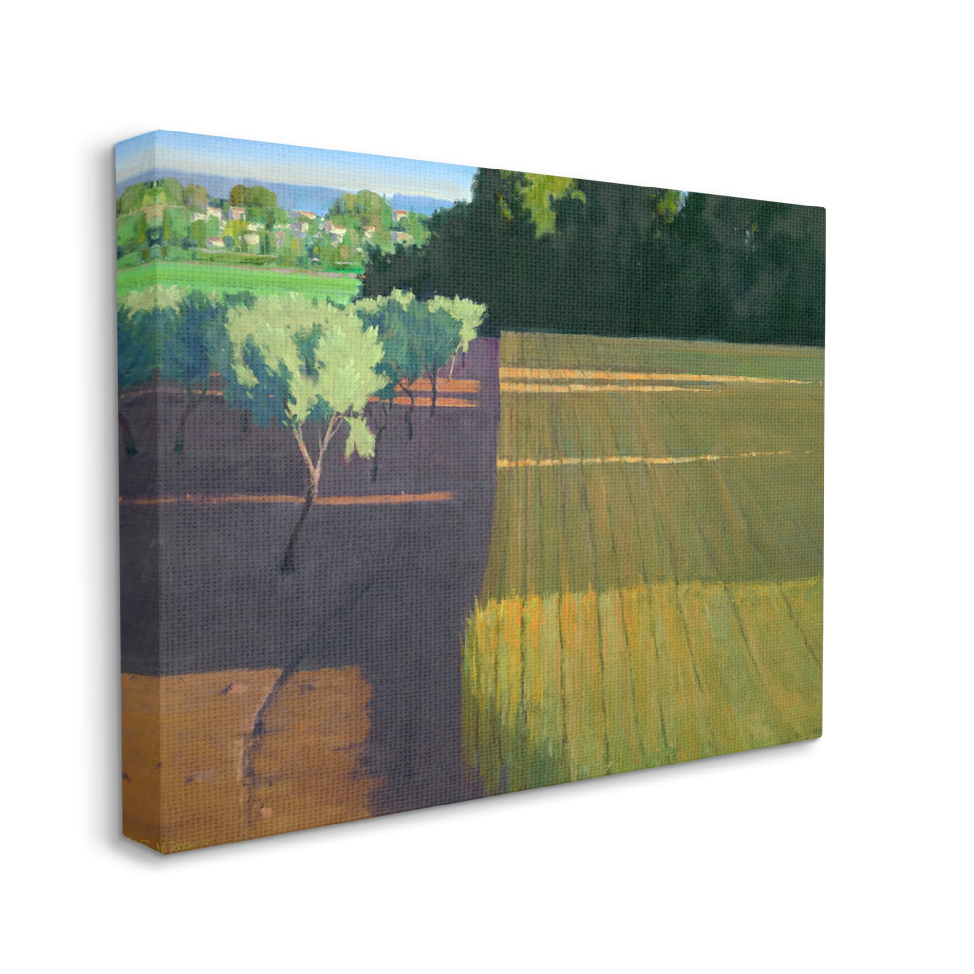 Stupell Industries Orderly Orchard Farm Land Vast Grassland Field Graphic Art Gallery Wrapped Canvas Print Wall Art, Design by Ian Roberts
