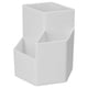 thumbnail image 2 of Portalápices con 3 rejillas, organizador de bolígrafos blanco de plástico bonito multifuncional para sala de estudio, oficina y aula, 2 of 5