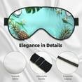 thumbnail image 4 of Naloa Tropical Pineapple Print Sleep Mask for Sleeper, Light Blocking Sleeping Eye Mask for Women Men, Eye Shade with Adjustable Strap for Travel, Nap,Meditation, 4 of 7