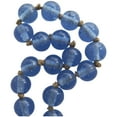 thumbnail image 5 of DecMode Handmade Round Blue Glass Garland with Tassel with Knotted Brown Jute, 5 of 17
