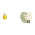 thumbnail image 6 of CoudarTitie Porcelain Fruit Sculpture and Silent Wall Clock Geometric Ornament Decorative Table Statue for Festival Office Kitchen Room Decor, 6 of 8