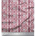 thumbnail image 1 of Soimoi Velvet Fabric Damask Ethnic Print Fabric by Yard 58 Inch Wide, 1 of 3