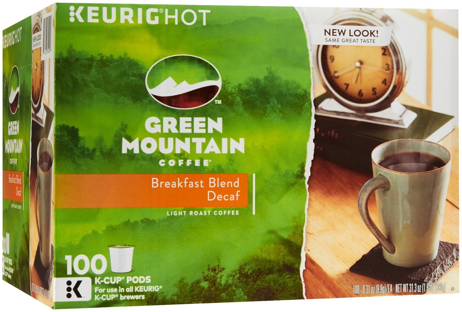 Green Mountain Coffee Breakfast Blend Decaf K-Cups - 100 Ct.