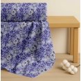 thumbnail image 4 of Soimoi Purple Cotton Poplin Fabric Leaves,Periwinkle & Camellia Floral Printed Craft Fabric by the Yard 42 Inch Wide, 4 of 7