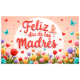 thumbnail image 2 of Decorative Design Mother's Day Banner Floral Motif Butterfly Decoration Spring Theme for Mother's Day Celebration Indoor Decoration Party Background, 2 of 8