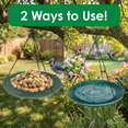thumbnail image 3 of Backyard Essentials Bird Bath Hanging Birdbath Green Songbird for Bird Feeders, 3 of 9