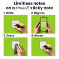 thumbnail image 2 of Rocketbook de notas adhesivas reutilizables, 7,5 x 7,5 cm, 31 hojas, 2 of 8