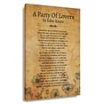 thumbnail image 1 of A Party of Lovers Poem Wall Art John Keats Quotes Wall Art Poetry Posters And Prints Wall Pictures for living room Unframed 20x30, 1 of 6