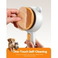 thumbnail image 4 of FeelNeedy 3 in 1 Cat Brush, Cat Steam Brush for Shedding & Grooming Tool, Self-Cleaning Slicker Brush for Indoor Cats, Pet Hair Removal Comb with Release Button for Long Short Haired Cats Dogs, 4 of 10