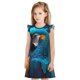 thumbnail image 1 of Fotbe Modern Style Blue Parrot Vestido de Dormir para Niñas de 3 a 10 Años, Mangas Cortas, Estilo Princesa, Pijama Camisón con Mangas Voladas-Large, 1 of 6