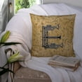 thumbnail image 3 of Carolines Treasures CJ2004-EPW1414 Letter E Musical Instrument Alphabet Canvas Fabric Decorative Pillow  14Hx14W, 3 of 4