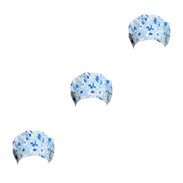 Transemion Operating Hats Nurse Durability Gourd-shaped Button Bright Colors Tie Back Multifunctional Work Uniform Working Caps G-07 3Set