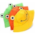 thumbnail image 4 of Frog Bucket Hat for Men & Women,Cotton Vacation Fishing Cap Sun Hat Cartoon Cap Yellow, 4 of 4