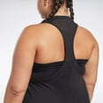 thumbnail image 4 of Reebok Womens Sleeveless Burnout Racerback Tank Top, Black, Plus Size, 1X, 4 of 6