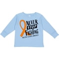 thumbnail image 3 of Inktastic Never Stop Fighting Multiple Sclerosis Awareness Boys or Girls Long Sleeve Toddler T-Shirt, 3 of 5