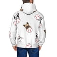 thumbnail image 5 of Zip Up Hoodies for Men - baseball dog Long Sleeve Comfrt Men'S Fashion Hoodies & Sweatshirts, Jackets for Men Hoodies Pullover Clothing Clothes with Pouch, 5 of 5