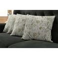 thumbnail image 5 of Ambesonne Floral Throw Pillow Cover 4 Pack, Vintage Garden Plants, 20", Reseda Green Beige, 5 of 5