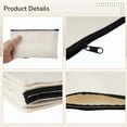 thumbnail image 3 of Coofit Blank DIY Bolsas de Cosméticos de Lona Artesanal, Bolsas de Lápices con Cremallera para Dibujar a Mano, Beige, 20 Unidades, 3 of 6