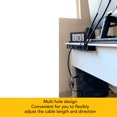 thumbnail image 3 of Organizador De Regleta, Bandeja De Gestión De Cables Estructura Estable Instalación Ligera Y Flexible Anti Grietas Múltiples Agujeros Para Oficina, 3 of 7