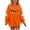 Orange#2, variant on Qingpeng Boys Girls Witch Hat Ghost Sweatshirt Crewneck Long Sleeve Pullover Top with Sleeve Ghost Print