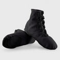 thumbnail image 4 of Black Kids Jazz Shoes With Secure Lace-Up, Suitable For Dance And Athletic Activities, 4 of 6